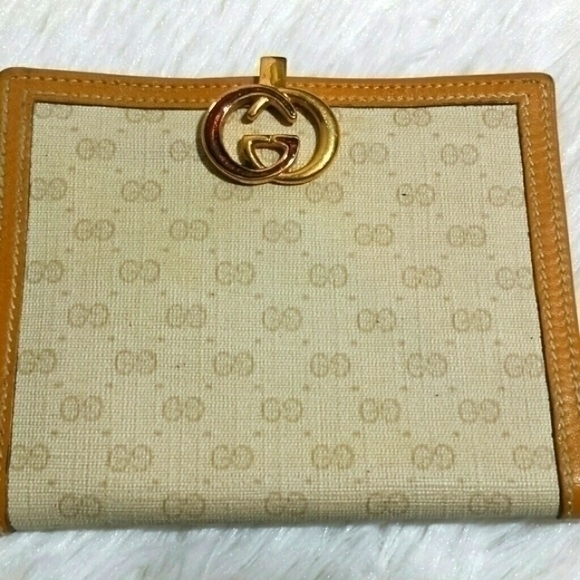 Vintage Gucci Signature Interlocking Logo Wallet - Picture 1 of 8